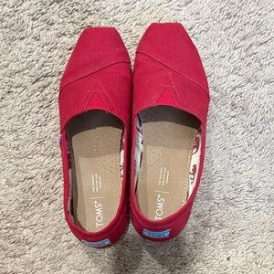 TOMS Women's Red Alpargata Shoes